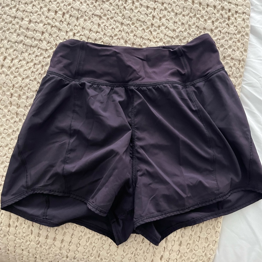 Lululemon size 4 purple running shorts